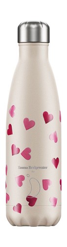 Chilly's Bottle 500ml Pink Hearts 3D